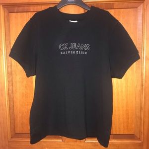 Vintage, Calvin Klein, Black Shirt